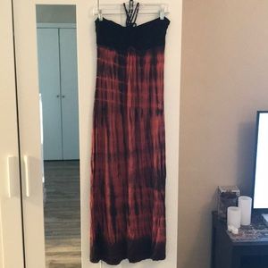 Miss Match maxi tie dye dress